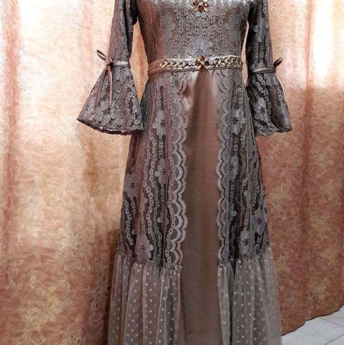 gamis brukat,  gamis katun,  gamis kekinian open po jasa jahit