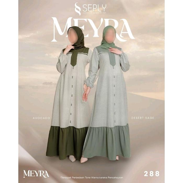 Gamis SEPLY Meyra 288 Avocado ,Dessert Sage/Gamis Seply/Diskon/Best Seller/Hot Item/Original