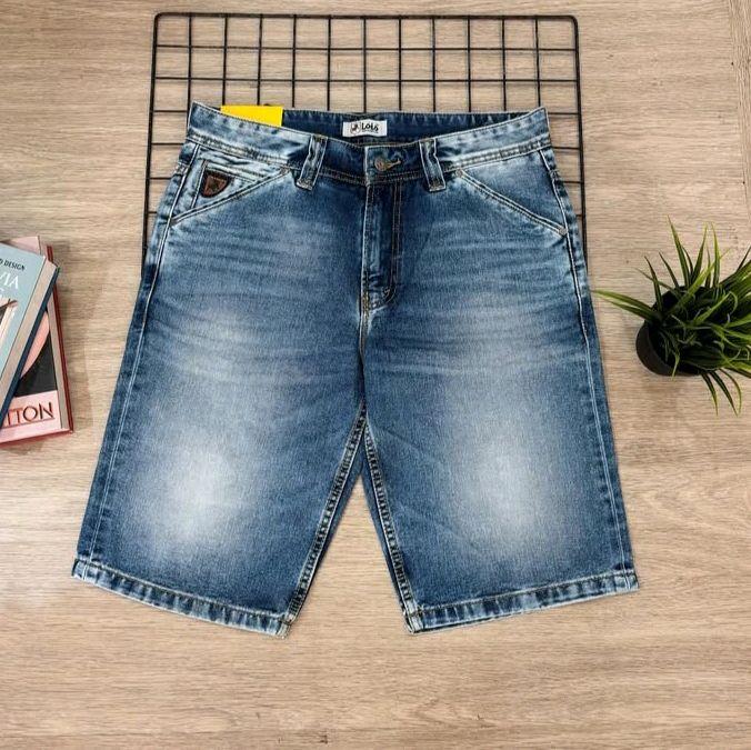 CFDK084E celana pendek jeans denim pria LOIS original murah terbaru. 3second emba cardinal