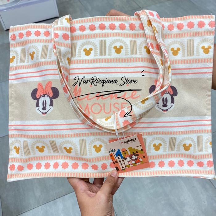 OH!SOME X TOTEBAG CANVAS EDISI DISNEY MICKEY MINNIE MOUSE - CHIP&DALE / TAS BAHU KARAKTER SERBA DISN