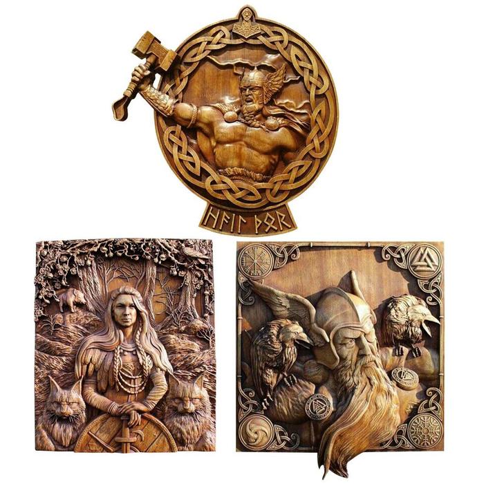 Mythology Wall Hanging Decoration Vintage Mythology Figure Sculptures