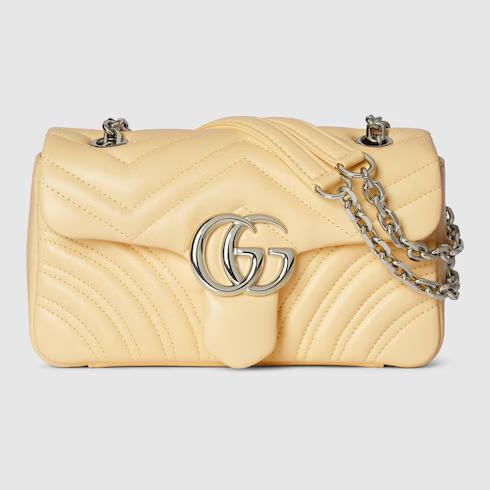 Tas Jinjing,Tas Premium Wanita,GG Marmont medium shoulder bag,black