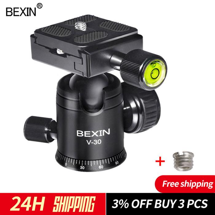 Camera tripod head panoramic shooting photo ballhead monopod mount head mini ballhead  camera adapte