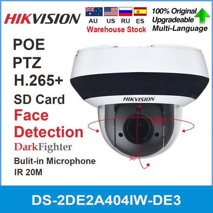 Hikvision PTZ IP Camera DS-2DE2A404IW-DE3 4MP 4X Zoom Network POE