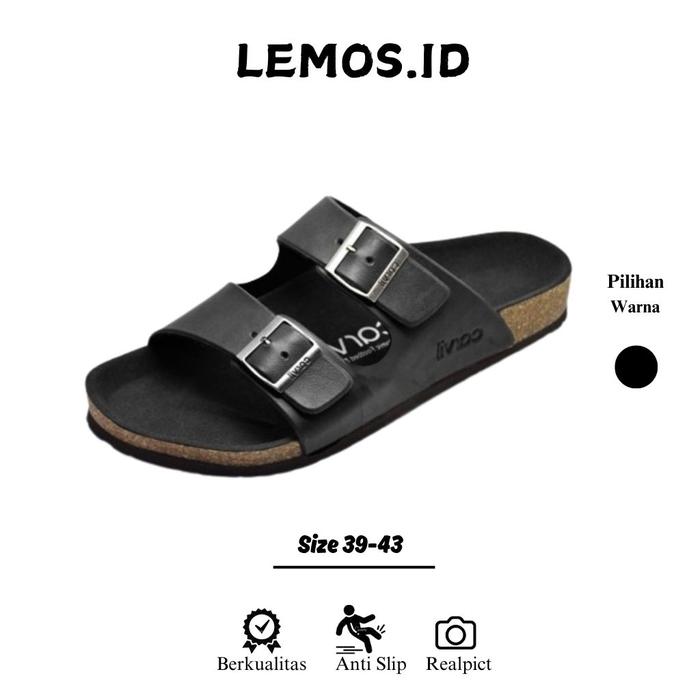 (PROMO) Sandal Carvil Slop ban 2>carvil puyuh Casual Pria Sandal Jepit Pria>Sandal Asli Kulit>Sandal