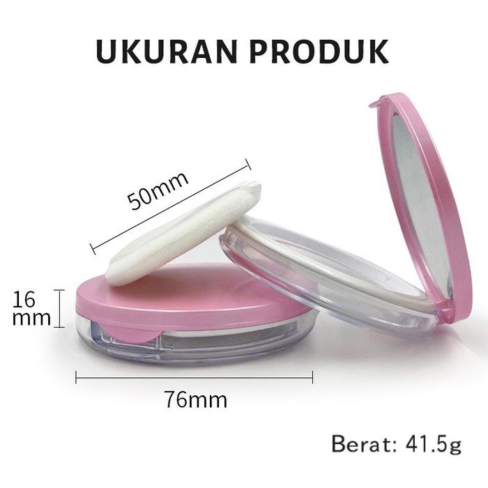Tempat Bedak Tabur Dan Spons Wadah Bedak Tabur Travel Kotak Bedak Tabur Mini Tempat Loose Powder Loo