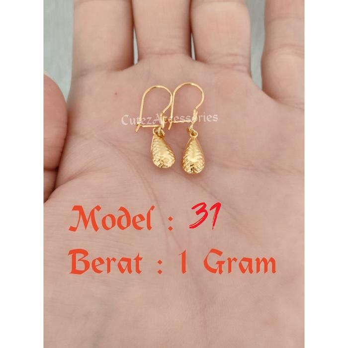 Anting Gantung Dewasa Emas Muda 1 Gram