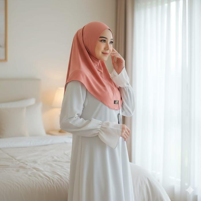 QIANA Hijab Azzahra Size S Jilbab Instant Nonped Jersey Zoya Premium Nyaman Dipakai Olahraga Bahan P