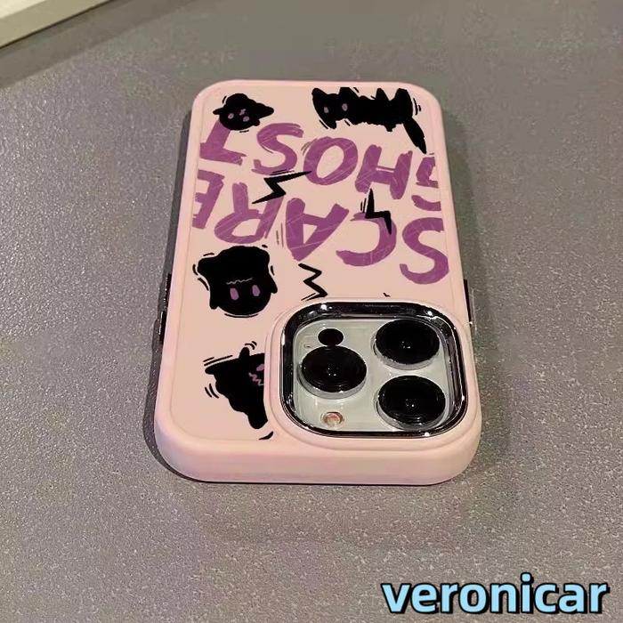 Softcase Silikon 3D Casing Hp Case iPhone 11 iPhone XR iPhone 13 Mewah Square Edge Case Aesthetic Ce