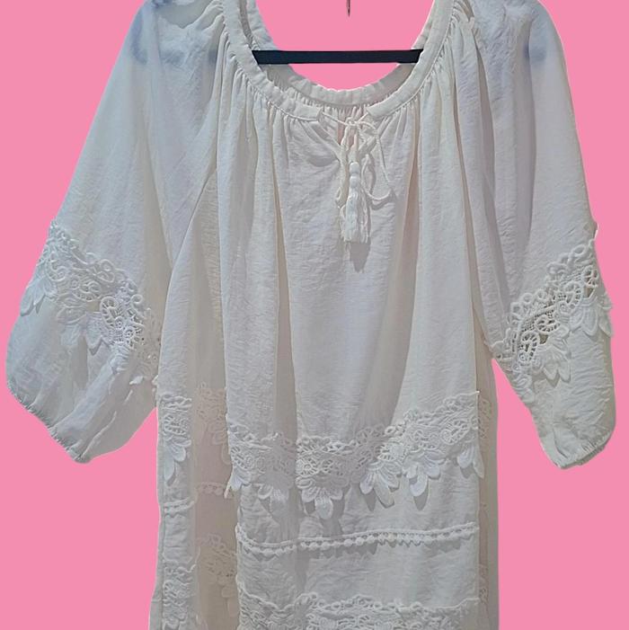 Baju Wanita Tunik Muslimah Kekinian Blus Kece - Atasan Panjang Remaja Katun Dewasa Shakila Dress Ray