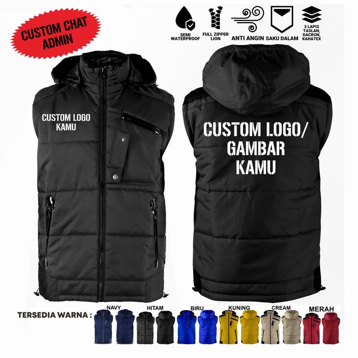 Rompi Custom Logo Satuan Vest Pria Rompi Touring Bikers/Rompi Safety