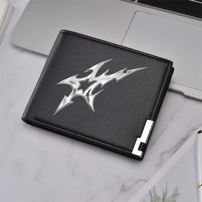 Goodness - Dompet Gambar Elemen Silver Y2K aestetic wallet import Leather Pu Dompet Lipat Pria - EY3