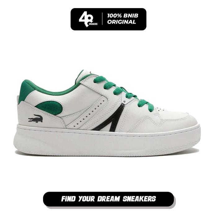 Sepatu Sneakers Pria Lacoste Sport L005 White Green (744SMA0117082) Original