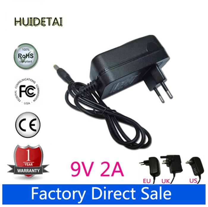 Pengisi Daya Dinding Adaptor Daya AC DC 9V 2A untuk PC Tablet