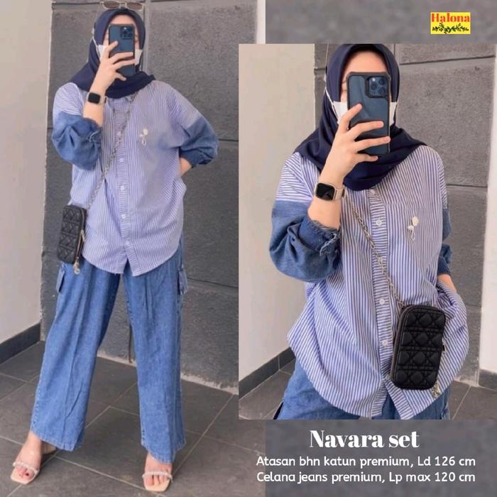 navara set busana setelan pakaian