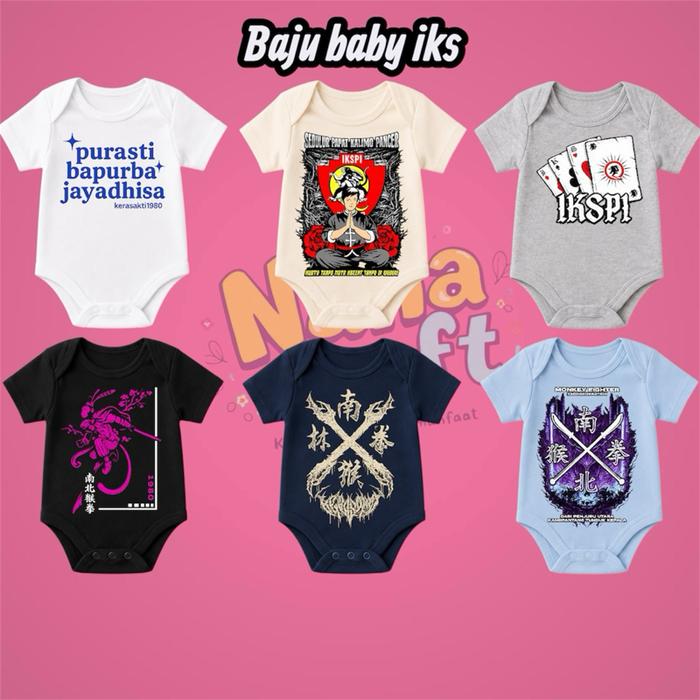 Baju bayi iks pi kera sakti Kaos Anak baby Iks - baju anak pencak silat - baju baby IKS - baju anak 