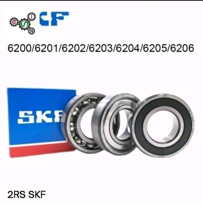 SKF Bearing 6201 2RS SKF - Roda Bearing 6200/6201/6202/6203/6204/6205/6206