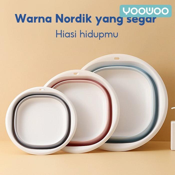YooWoo baskom lipat / ember plastik / baskom lipat silikon /wastafel