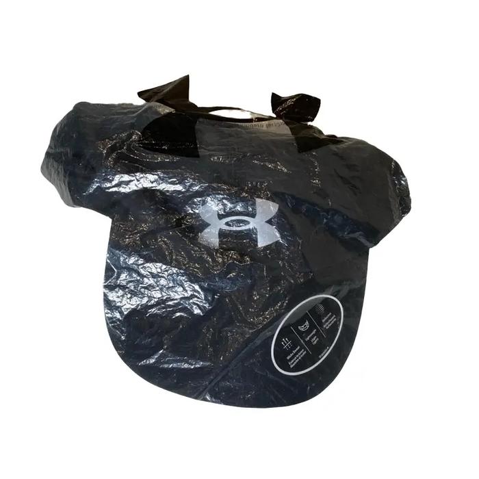 Under Armour Topi UA Blitzing 3.0 Hitam Pria Original HTM 1305036-001 Bahan Poliester Kinerja Tinggi