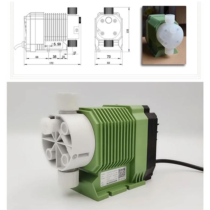 220V Acid Chlorine Chemical Dosing Pump Dosing Electromagnetic Diaphragm Metering Pump Acid and Alka