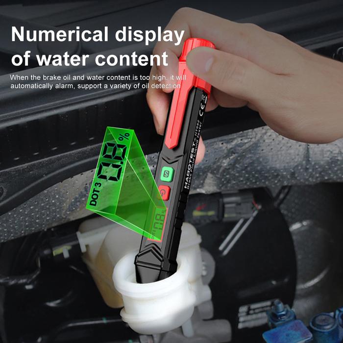 Brake Fluid Oil Tester Sound Light Alarm Auto Brake Fluid Tester HD