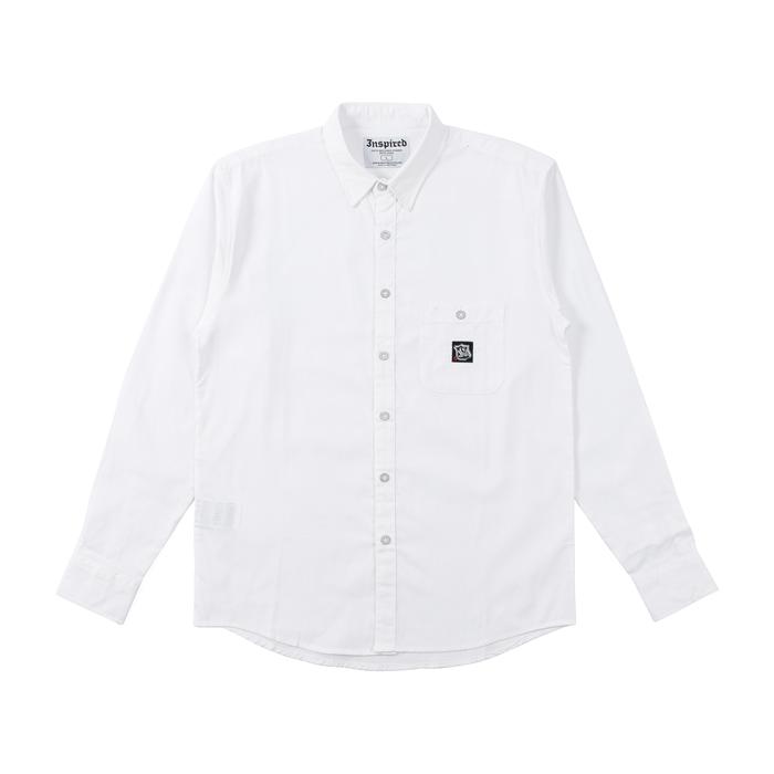 Inspired27 - Kemeja Lengan Panjang Wise Wh | White