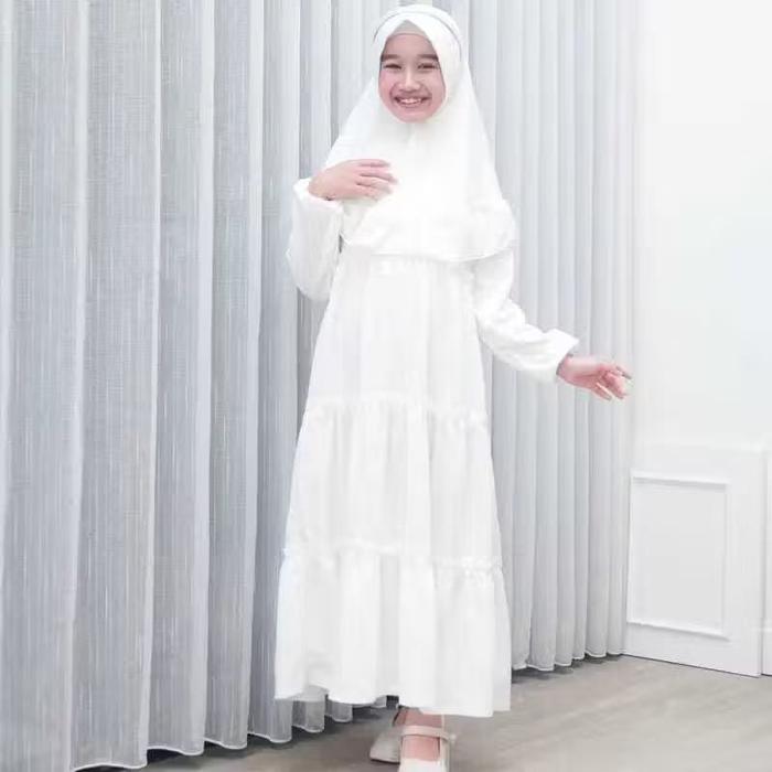 amis Anak Perempuan Modern 2025 Ufairah Series Baju Dress Busana Muslim Anak Gamis Remaja Gamis Tang