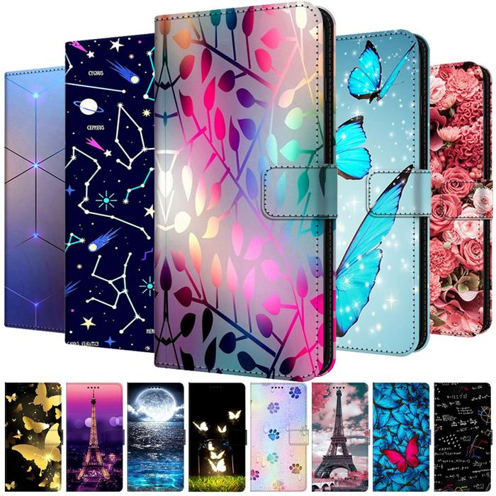 For OPPO Reno7 4G Case Wallet Flip Leather Phone Bag For Oppo Reno 7