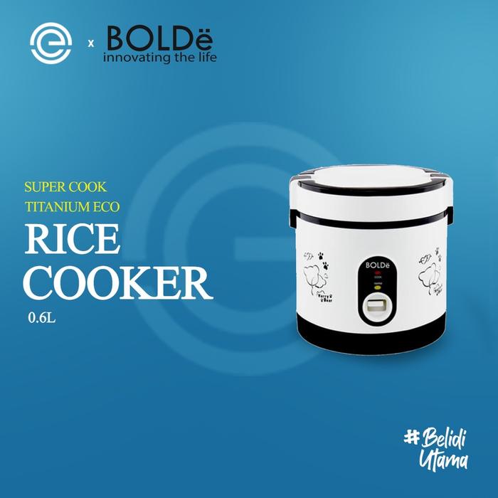 BOLDe Rice Cooker Mini 0.6 Liter - SUPER COOK TITANIUM