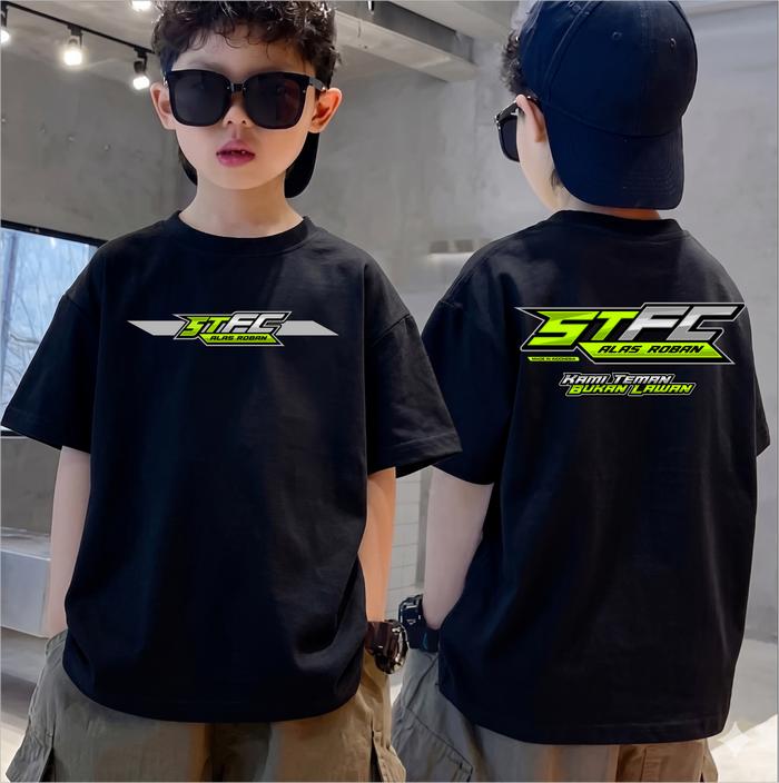 Kaos Distro Anak TRUCK STFC ALAS ROBAN KITA TEMAN BUKAN LAWAN T-Shirt Anak Laki-Laki & Perempuan Cot