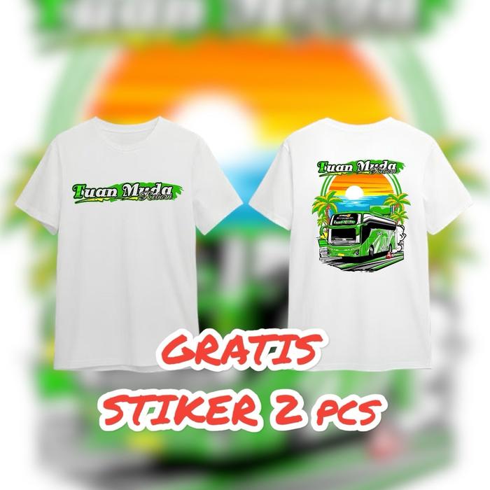 Kaos Bus Tuan Muda Jet Bus 5 Free Sticker Baju Anak Unisex
