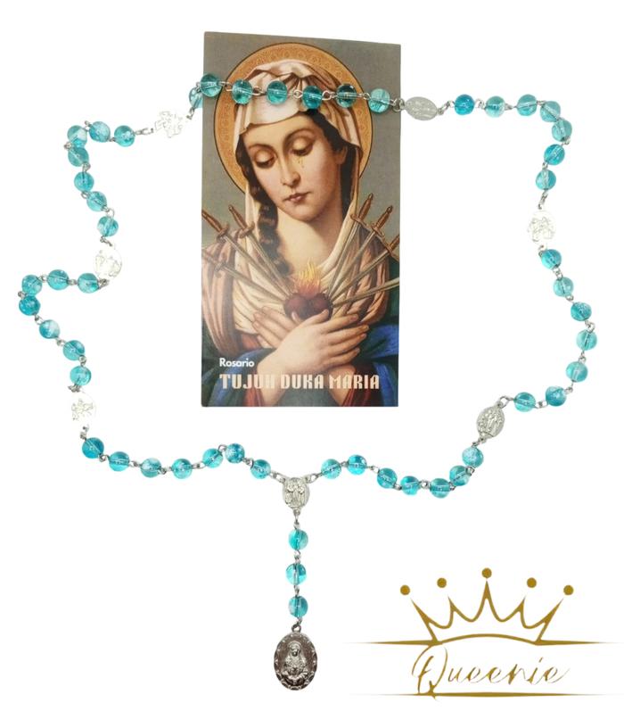 Rosario 7 Duka Maria | Rosario Devosi Kepada 7 Duka Maria | Lembar Doa 7 Duka Maria & Rosario Beads
