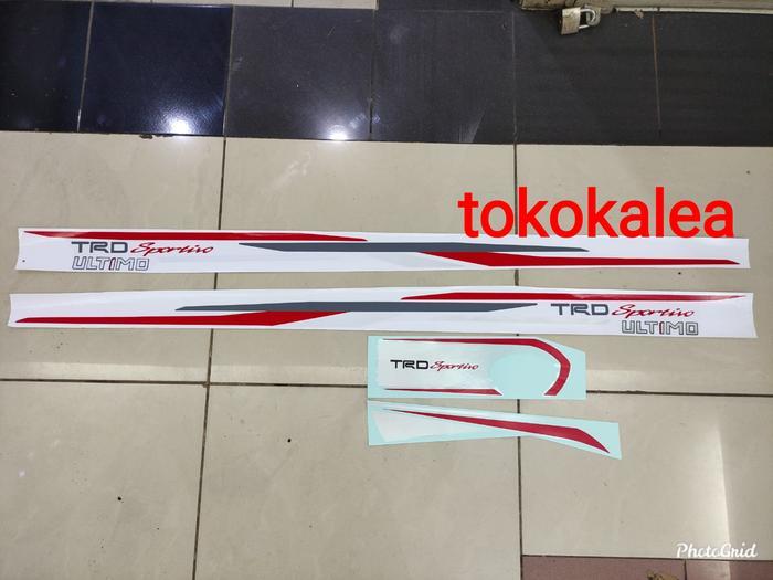 Paket Stiker Body Mobil Trd Sportivo Rush 2014-2017+Stiker Cover Ban