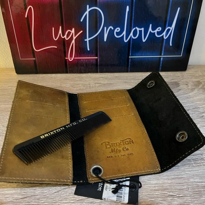 Dompet Brixton kulit hitam second like new