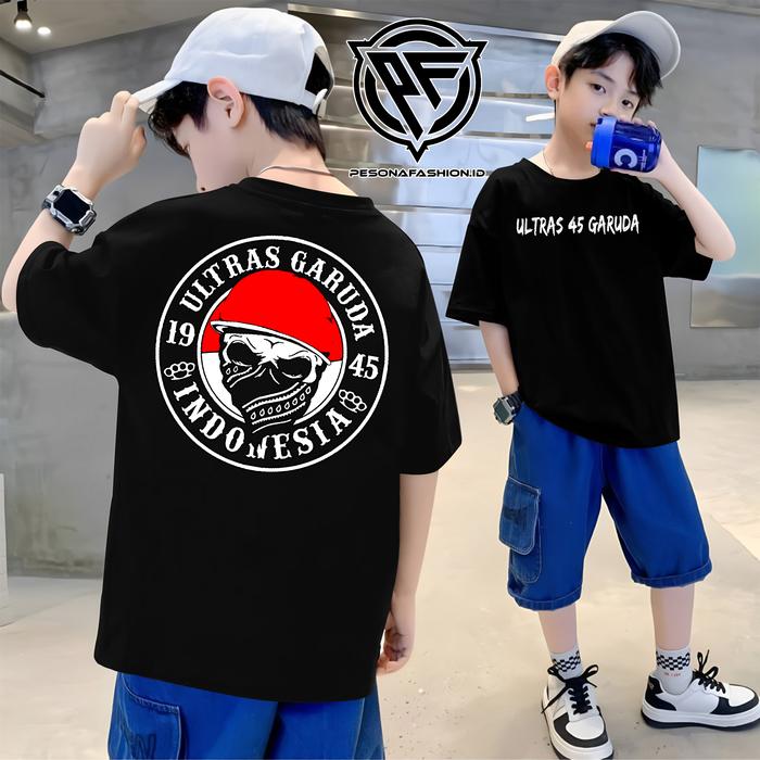 Kaos Distro INDONESIA ULTRAS 45 ultras GARUDA INDONESIA KAOS SUPORTER INDONESIA