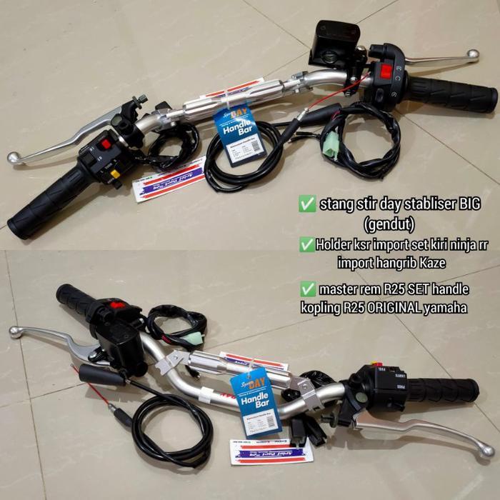 BEST paket stir daytona stang stir day set master rem Yamaha R25 handle