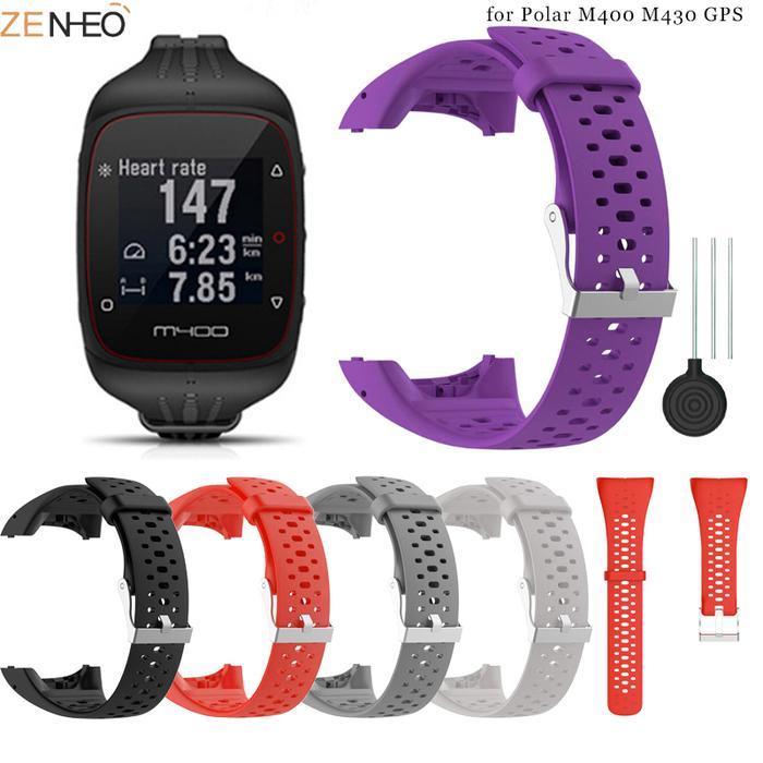 Silicone Wristband Strap For Polar M400 M430 Gps Sports Watch Band Replacement Bracelet Watchband Wi