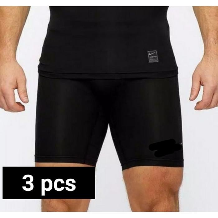(hemat 3 pcs) Celana legging pria pendek sport jumbo / legging olahraga pria/ short pria