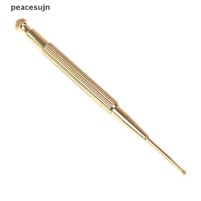 Peacesujn 1pc Pen Deteksi Titik Akupuntur Telinga Bahan Kuningan