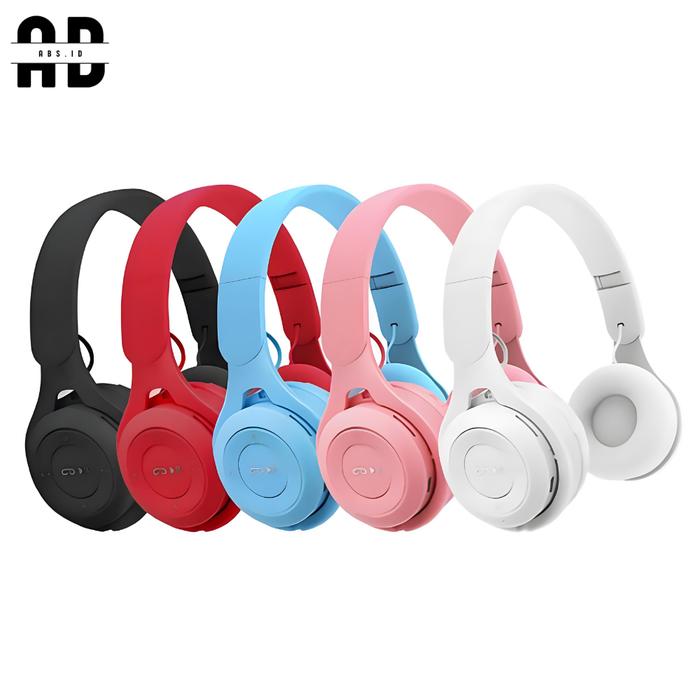 ABS - Headphone Bluetooth Y08 Pure Bass Headset Earphone Handsfree Bluetooth Bando Extra Bass Macaro