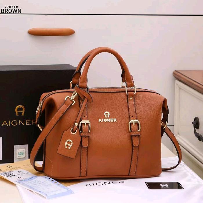 TAS SLINGBAG AIGNER POLOS #77031 Kulit Wanita Selempang