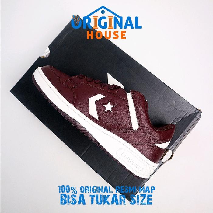 Sepatu Sneakers Converse Weapon Leather OX A10342C Original