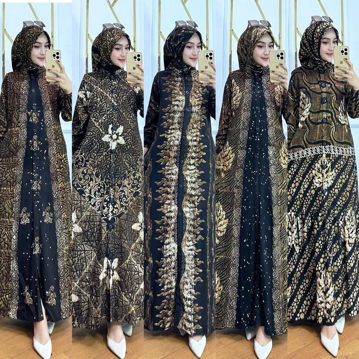 gamis twill set hijab.gamis twill ori set hijsb pekalongan