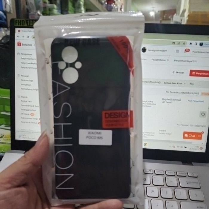 P/B- BLACK CASING CASE SOFTCASE KESING COVER KESING SILIKON XIOMI XIOMI POCO M5 Soft Shell Soft Case