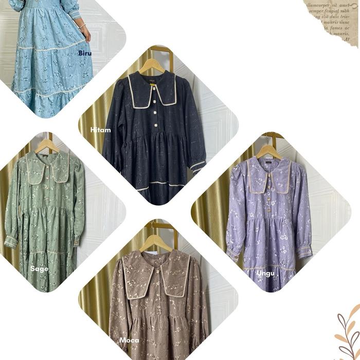 Belle DRESS BORDIR Gamis Wanita