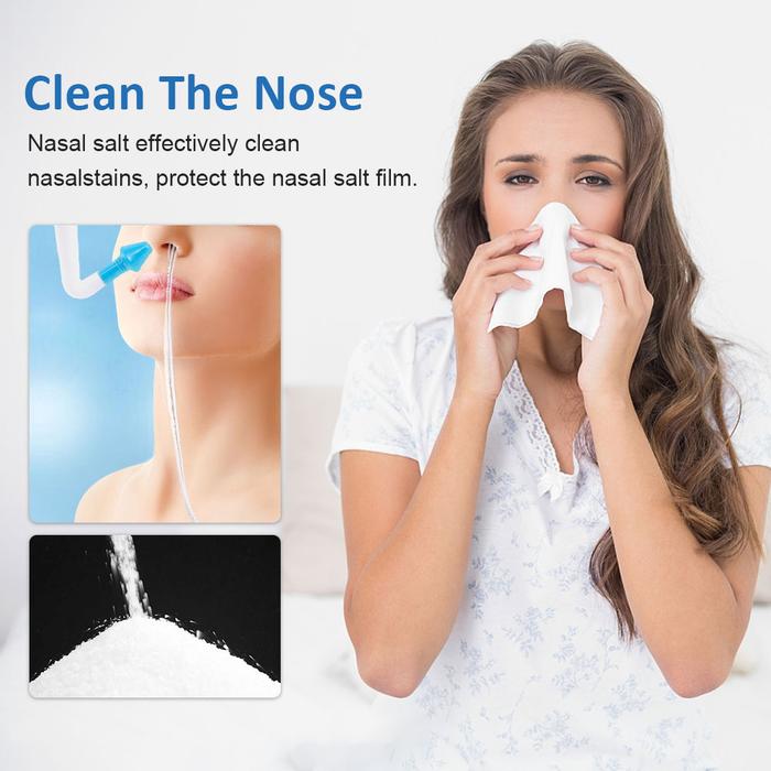 60 Buah Pembersih Hidung Semprotan Hidung Garam Sinus Rince untuk