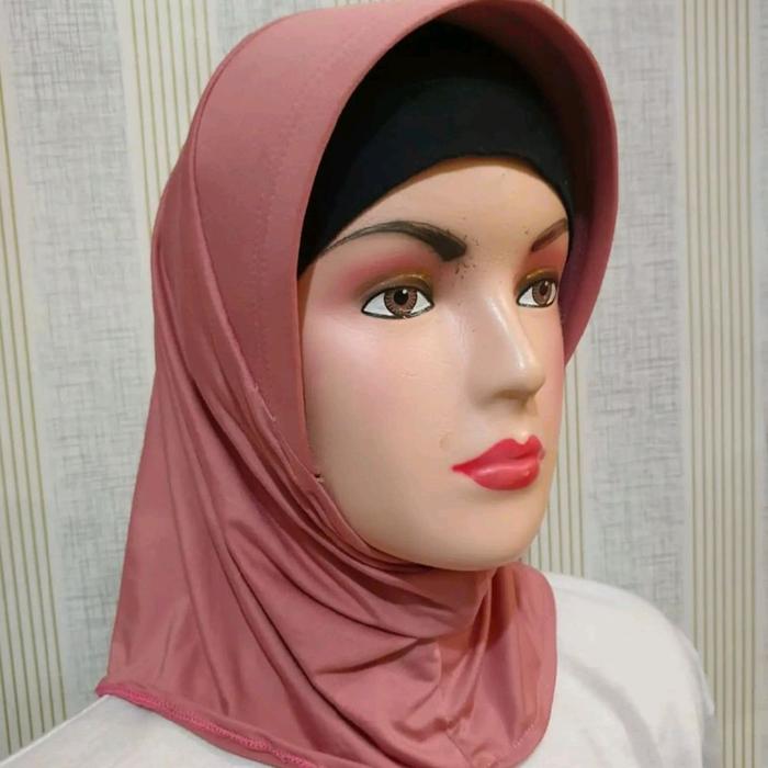 Inner Jilbab/Bergo Pendek/Jilbab pendek Pink Baby