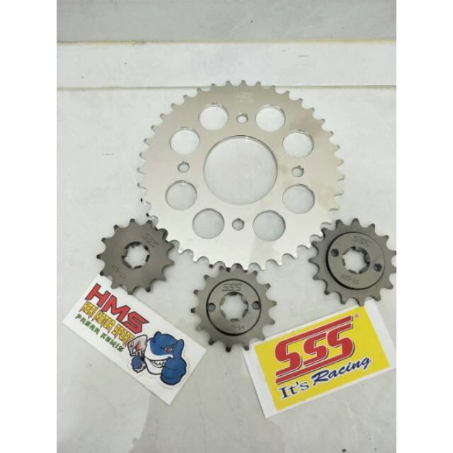 GEAR - GIR SSS DEPAN BELAKANG 415 MOTOR NINJA RR - NINJA R - NINJA