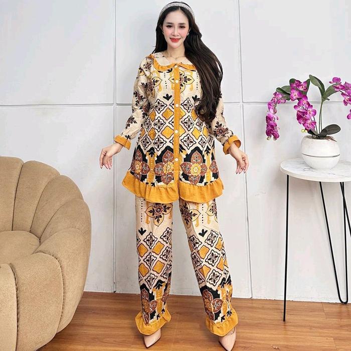 One Set Santika/Jumbo/Baju Lebaran/Santay/Harian/Daster/Terbaru Wanita