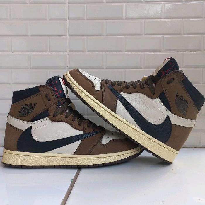 preloved sepatu second nike travis scott dark mocha